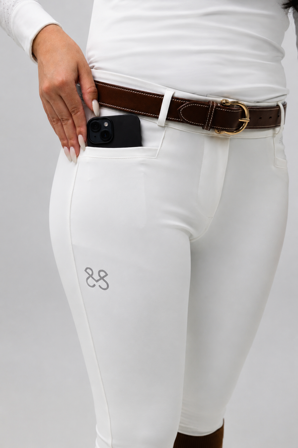 Reithose Amira White