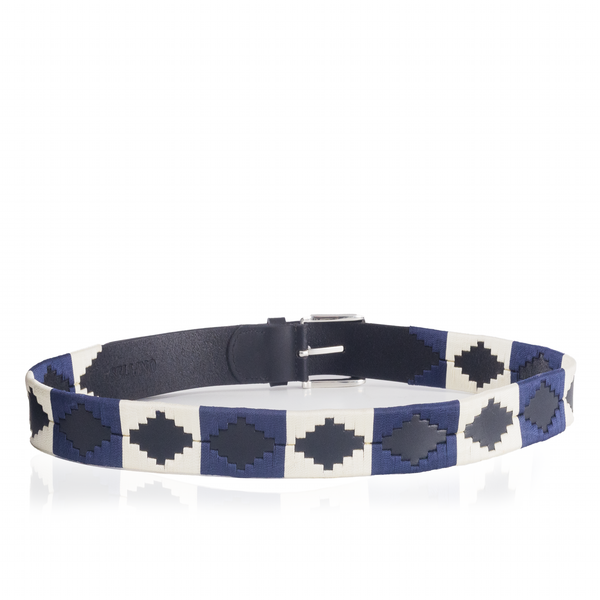 Gürtel Elena  Blau/Beige