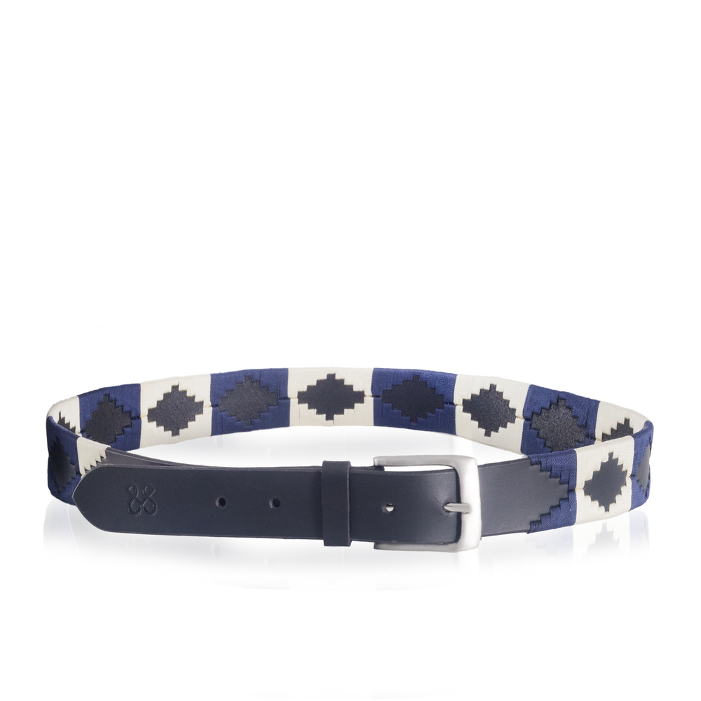 Gürtel Elena  Blau/Beige