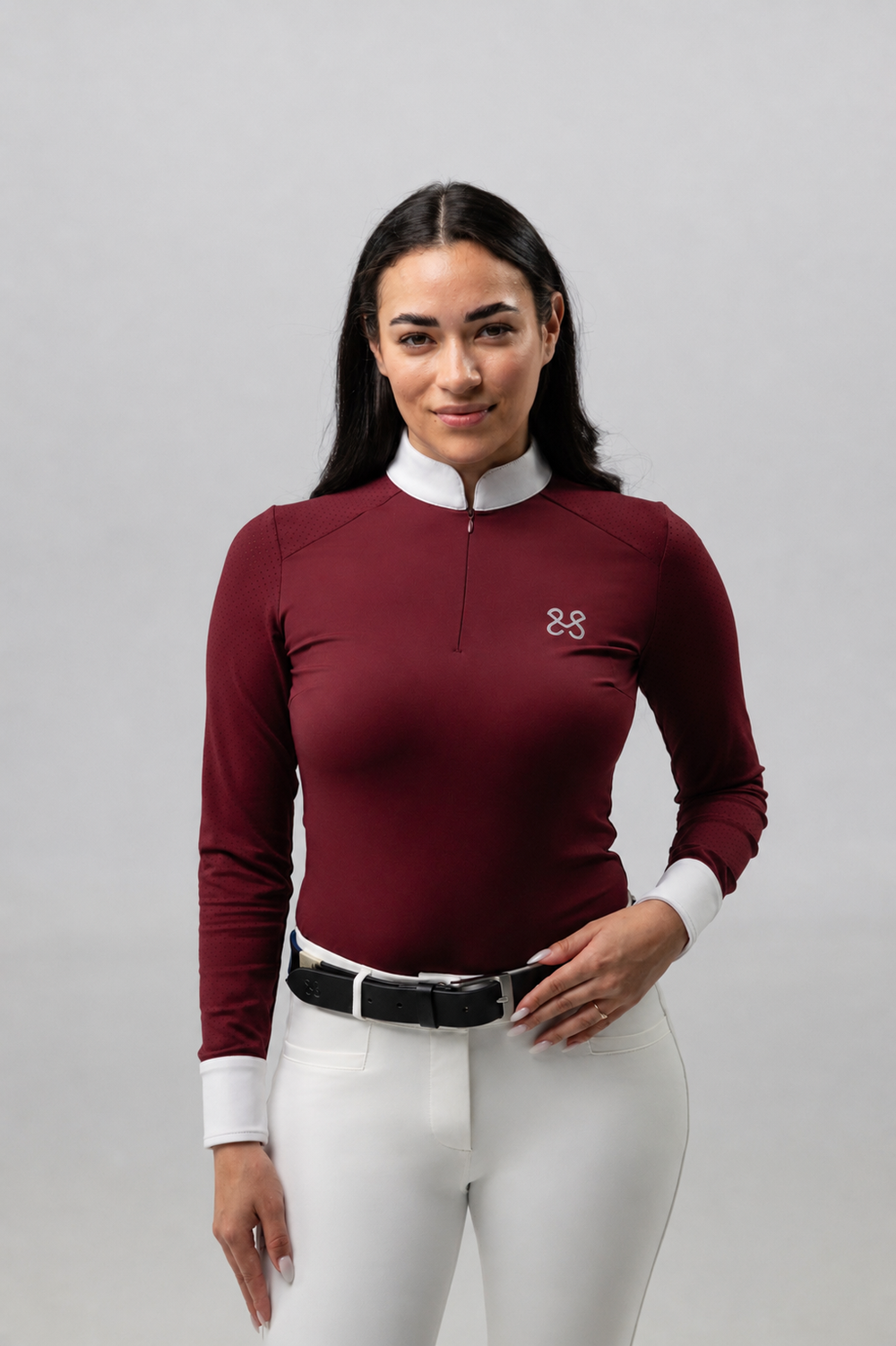 Turniershirt Clara Burgundy