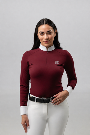 Turniershirt Clara Burgundy