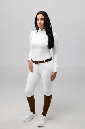 Reithose Amira White