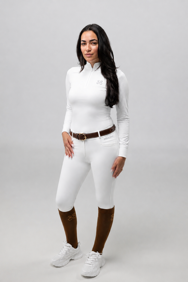 Reithose Amira White
