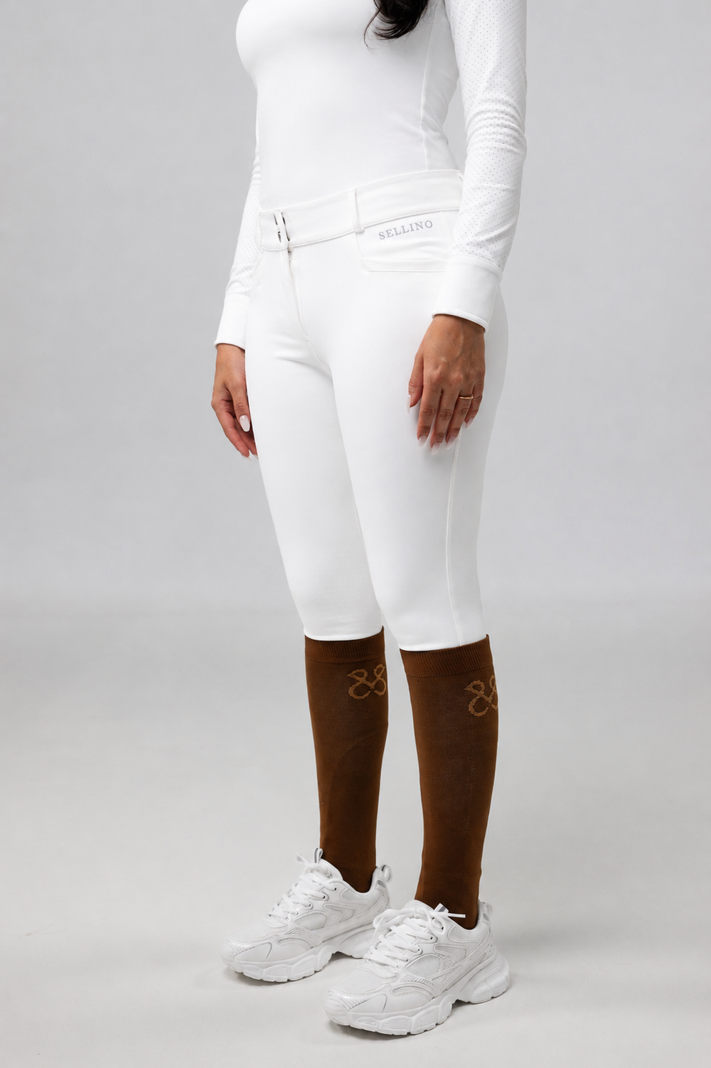 Reithose Amira White