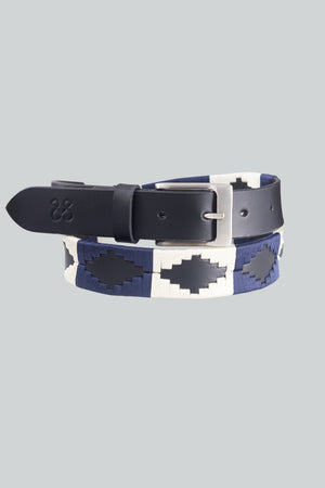 Gürtel Elena  Blau/Beige