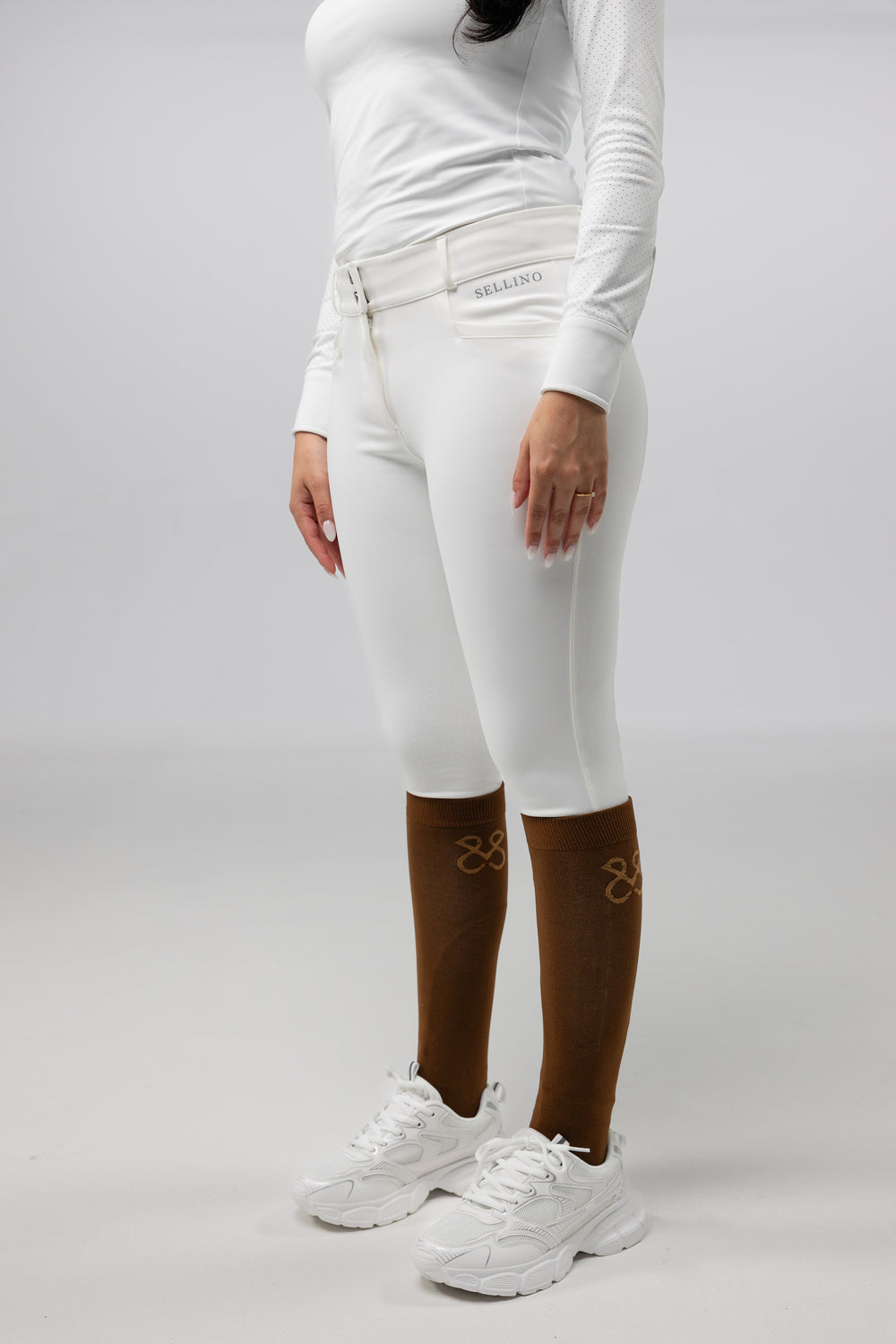 Reithose Amira White