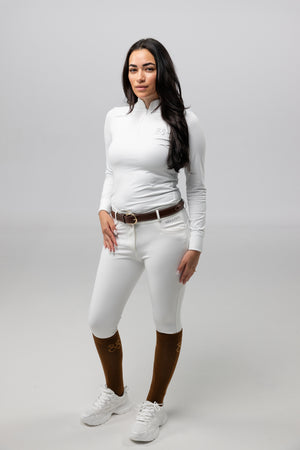 Reithose Amira White