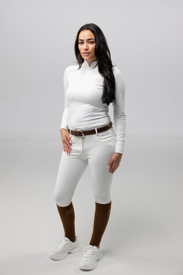 Reithose Amira White