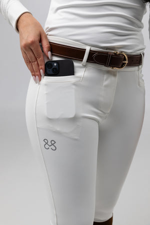 Reithose Amira White