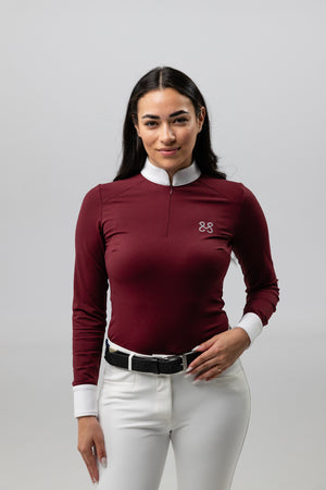 Turniershirt Clara Burgundy