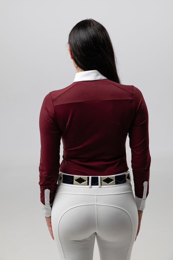 Turniershirt Clara Burgundy