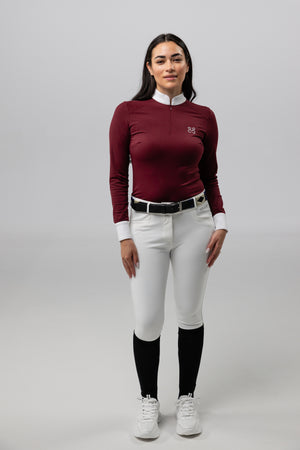 Turniershirt Clara Burgundy